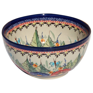 Polish Pottery  Ice Cream/Cereal Bowl, Pattern Number: 149AR