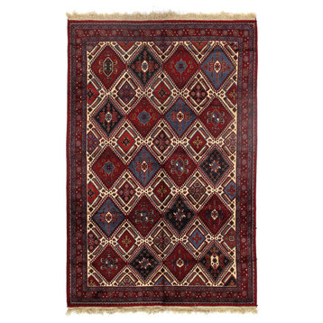 Persian Fine Hand Knotted Yalameh 6'7''x9'11''
