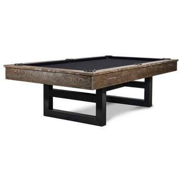 Mckay 8' Slate Pool Table With Premium Accessories, Charcoal