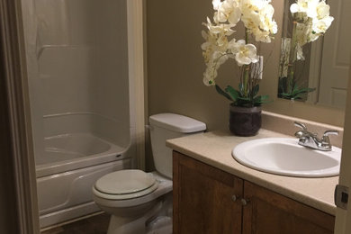 Example of a classic bathroom design in Other
