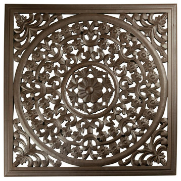 12" Brown Solaris VII Wooden Wall Panel