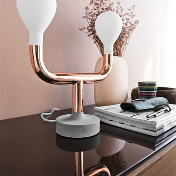 Pom Pom Table Lamp - Copper Finish