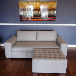 Love Seat w/ Ottoman - Sofas