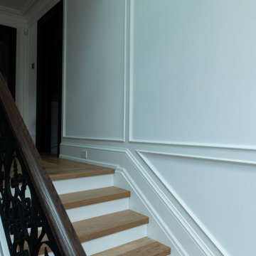 Luxury Full-Height Wainscoting with Applied Mouldings | Tampa Bay