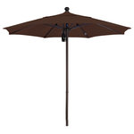 California Umbrella - 7.5 Foot Pacifica Fabric Aluminum Pulley Lift Patio Umbrella with Bronze Pole - California Umbrella, Inc. has been producing high quality patio umbrellas and frames for over 50-year . The California Umbrella trademark is immediately recognized for its standard in engineering and innovation among all brands in the United States. As a leader in the industry, they strive to provide you with products and service that will satisfy even the most demanding consumers.