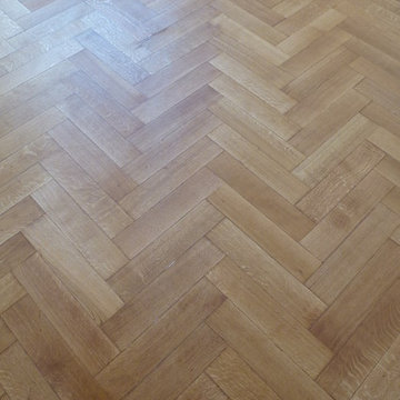 Parkettrenovierung, altes Offiziershaus