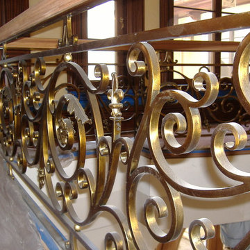 37_Captivating & Elegant Mahogany & Bronze Finish Staircase, Rockville, MD 20854