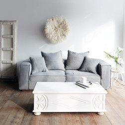 Nomad Home - Nicole 2.5 Seater Grey Stone - Sofas