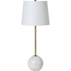 Globe Electric Haydel 21-in Sage Green Table Lamp With Metal Shade