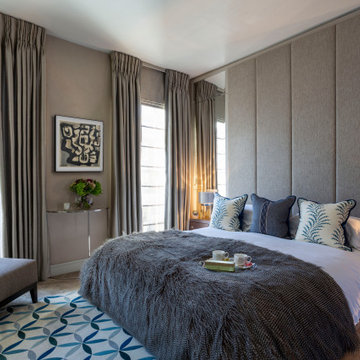 Master Bedroom in a Chelsea Townhouse in London