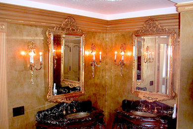 Example of an ornate bathroom design in Orange County