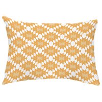 Jodhpur Kilim 14"x20" Decorative Abstract Outdoor Throw Pillow, Gold