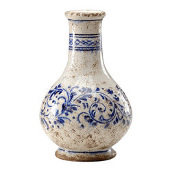 Chelsea House Sarona Urn Vase in Blue and White - Vases