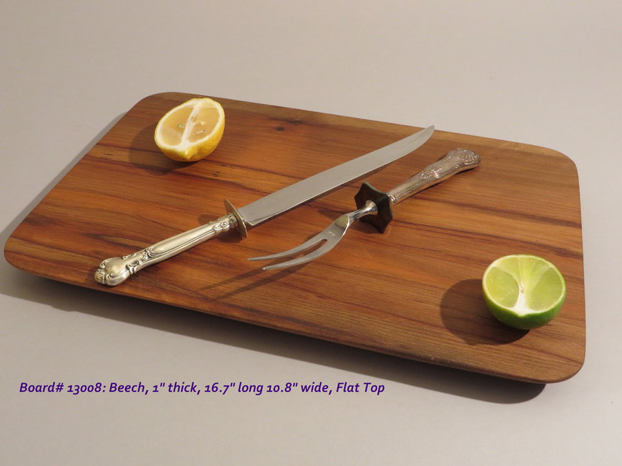 Hand-Carved Beech Serving & Cutting Board