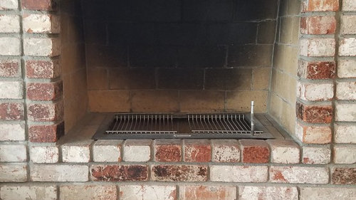 brick bbq with chimney for sale
