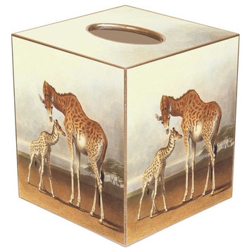 TB203-Giraffe Tissue Box Cover