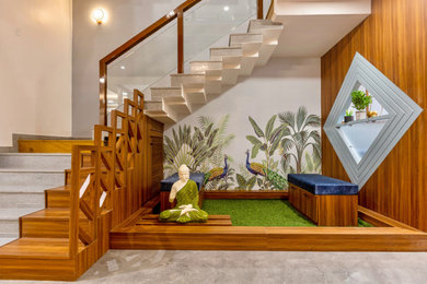Example of a trendy staircase design in Other