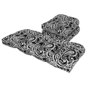 Tempo Outdoor Sassafras Black 3 Piece Cushion Set