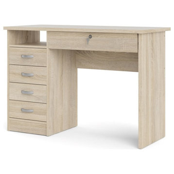 Tvilum Walden Desk with 5 Drawers in Oak Structure