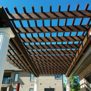 Douglas fir pergola