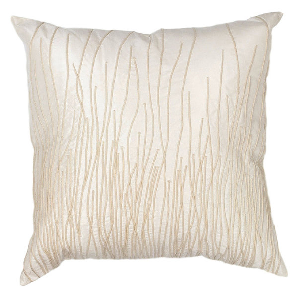 L188 Ivory Simplicity 100% Cotton Pillow, 18