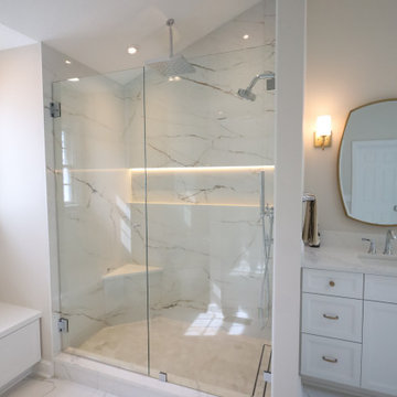 Pure Luxury: Master Bathroom Remodel with Freestanding Tub and Dual Vanities
