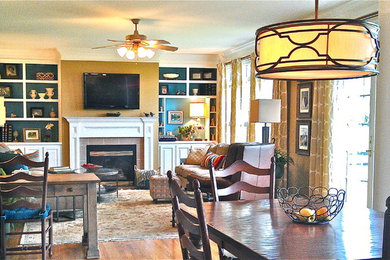 Elegant family room photo in Other