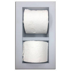 Recessed Toilet Paper Holder with Double Storage Niche