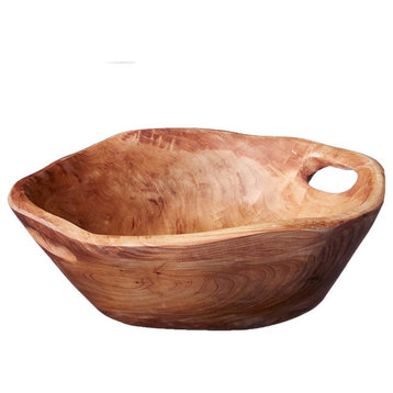 Root Wood Medium Bowl with Handles
