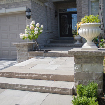 Contemporary Front Landscaping - Richmond Hill