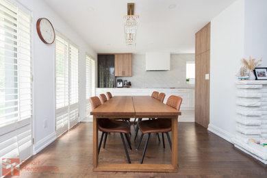 Dining room - modern dining room idea in Toronto
