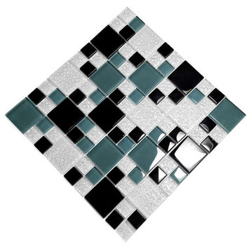 Tricolor Lattice - 3-Dimensional Mosaic Decorative Wall Tile(6PC)