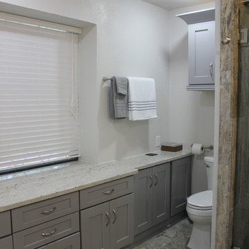 Silver Travertine Bathroom