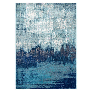 Abstract Rainfall Area Rug, 3'x5' - Contemporary - Area Rugs - by Rugs ...