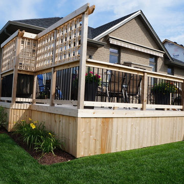 Back Yard Composite and Cedar Deck