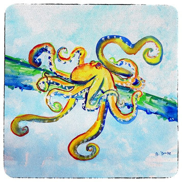 Betsy Drake Crazy Octopus Coaster Set of 4