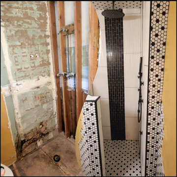Shower Room Combo-Tile, Paint, Trim, Walls