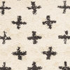 Hauteloom Berber Shag Swiss Cross Area Rug - Cream, Beige, Black - 6'7"x9'