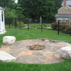 Natural Stone Inverted Fire-Pit - Fire Pits