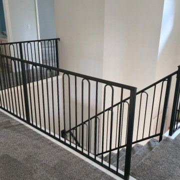 Transitional Style Interior Railing