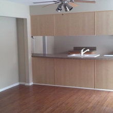 Kitchen before and after