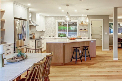 Inspiration for a large contemporary kitchen remodel in Seattle