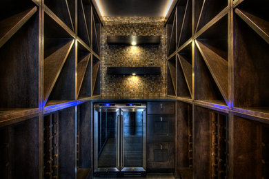 Transitional wine cellar photo in Calgary