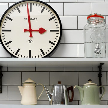 Industrial Kitchen With American Diner Feel