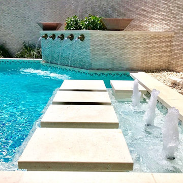 Chic Contemporary Pool for Small Space