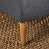 GDF Studio 7-Piece Milltown Fabric Sectional Sofa Set, Dark Gray