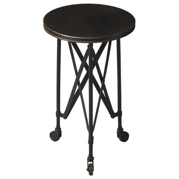 Butler Costigan Industrial Chic Accent Table, Black, Black