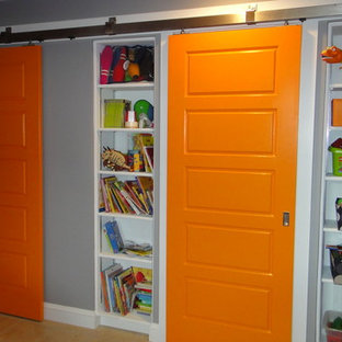 Inspiration for an eclectic basement in DC Metro.