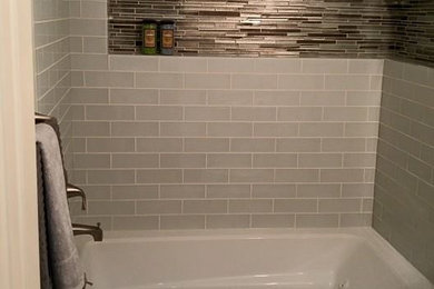 Inspiration for a contemporary bathroom remodel in Houston