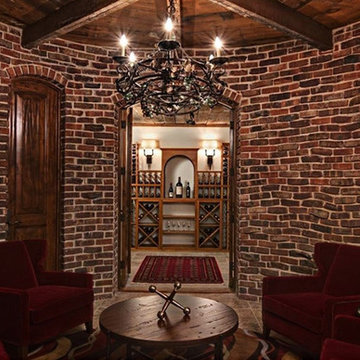 Wine Tasting Room Adjacent to the Minneapolis Home Wine Cellar